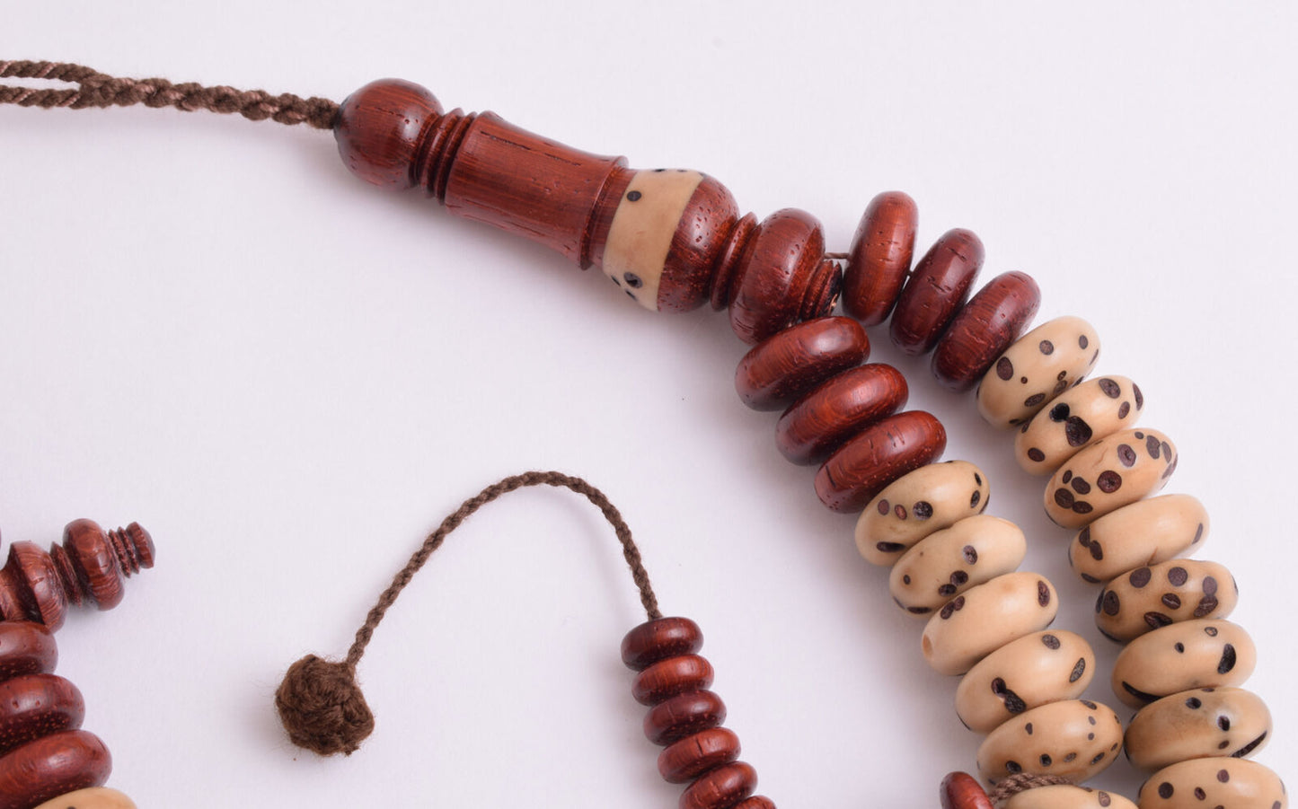 MOROCCAN OUD SALIBA Sholib- Rosewood Islamic Prayer Beads-Worry Beads