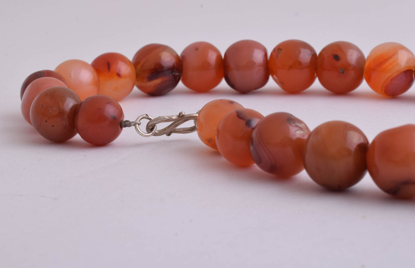 Vintage Carnelian Agate beads Necklace-trade beads-middle eastern-220 gram