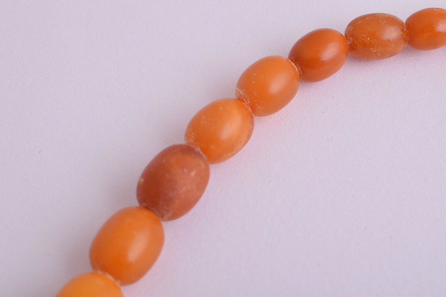 Antique genuine natural German Amber kahraman beads Necklace-Bernsteinkette