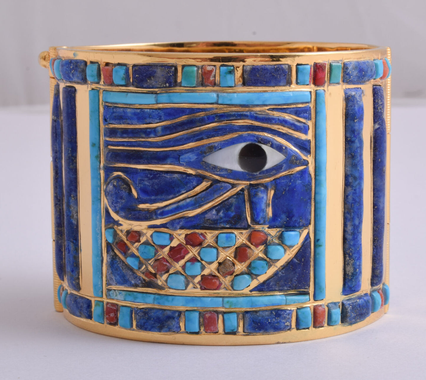 Eye of Horus Bracelet of King Tut-Egyptian Revival Bangle Bracelet-Tutankhamun