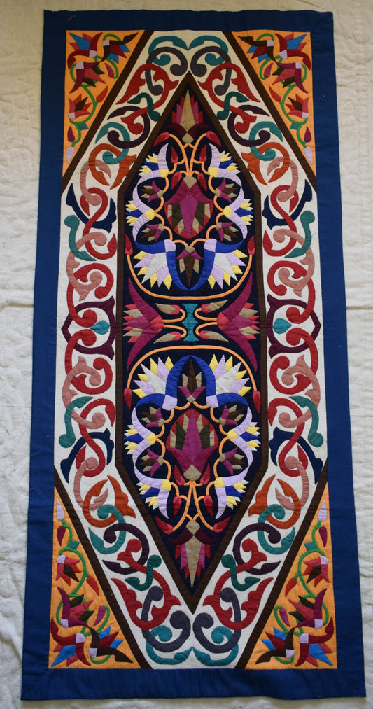 Handmade quilt-patchwork quilt-wall hanging tapestry-Egyptian tapestry-wall art