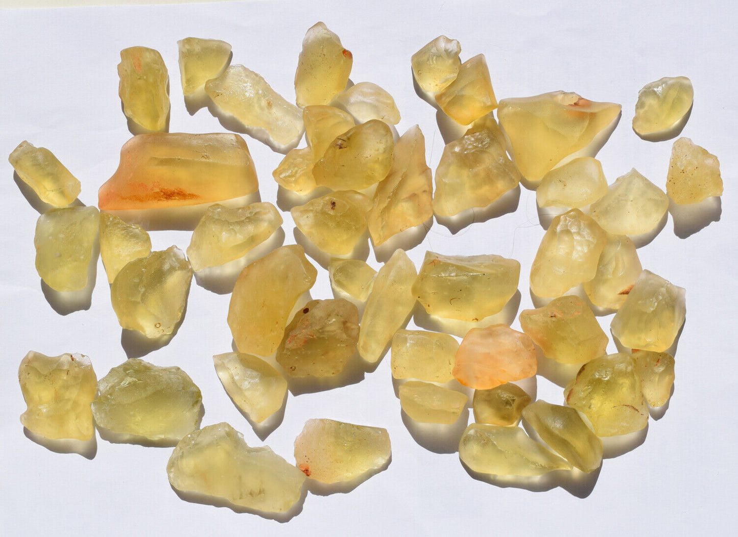 Libyan Desert glass lot-46 pieces- 480 grams- Meteorite Tektite-asteroid impact