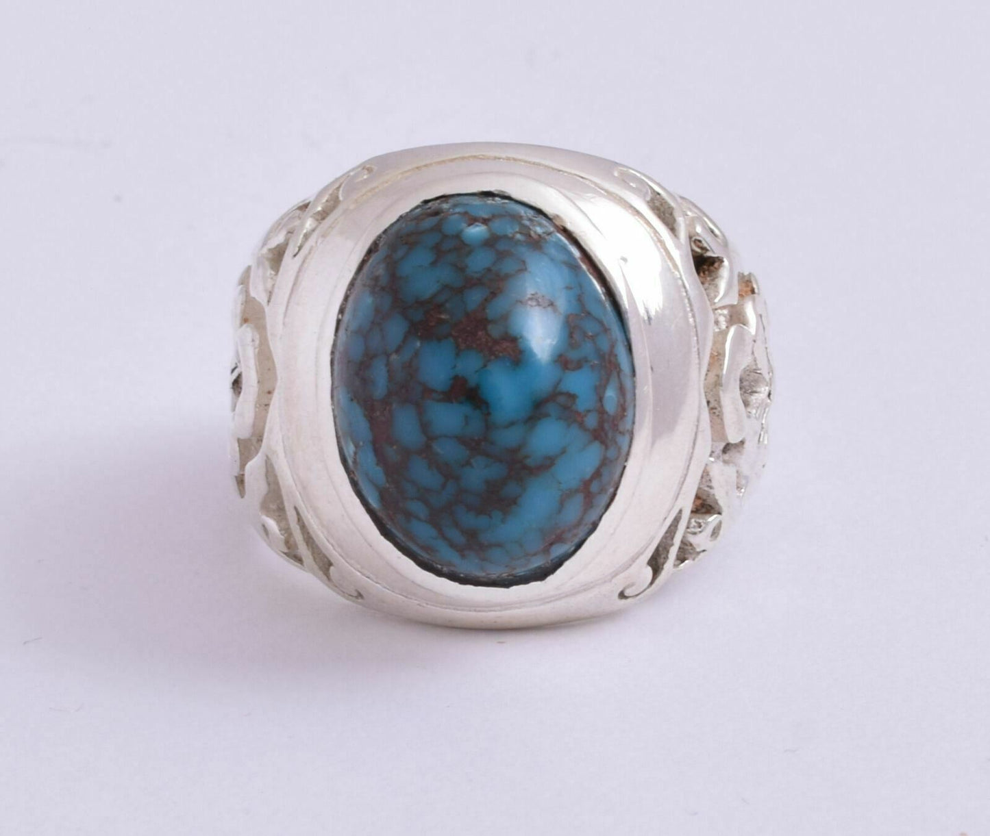 Egyptian Turquoise Sterling silver Men Ring-Middle Eastern