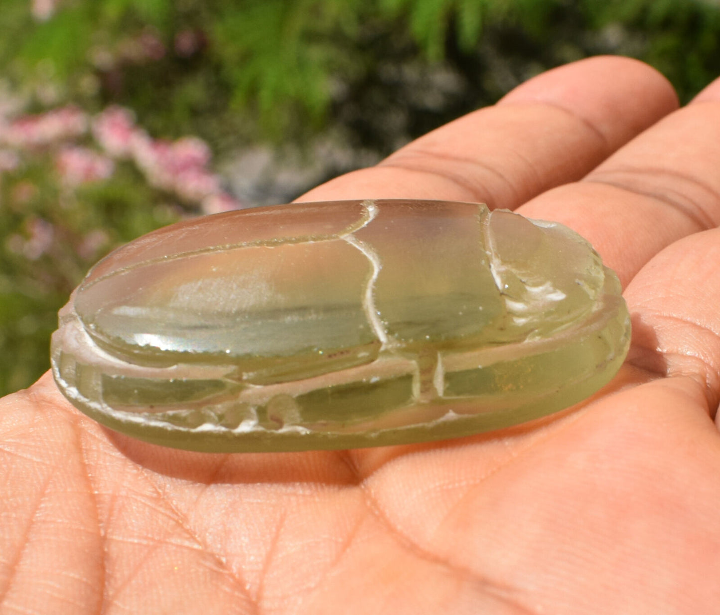 Libyan Desert Glass, Egyptian Scarab, Scarab Beetle, asteroids Impact, 131 Carat