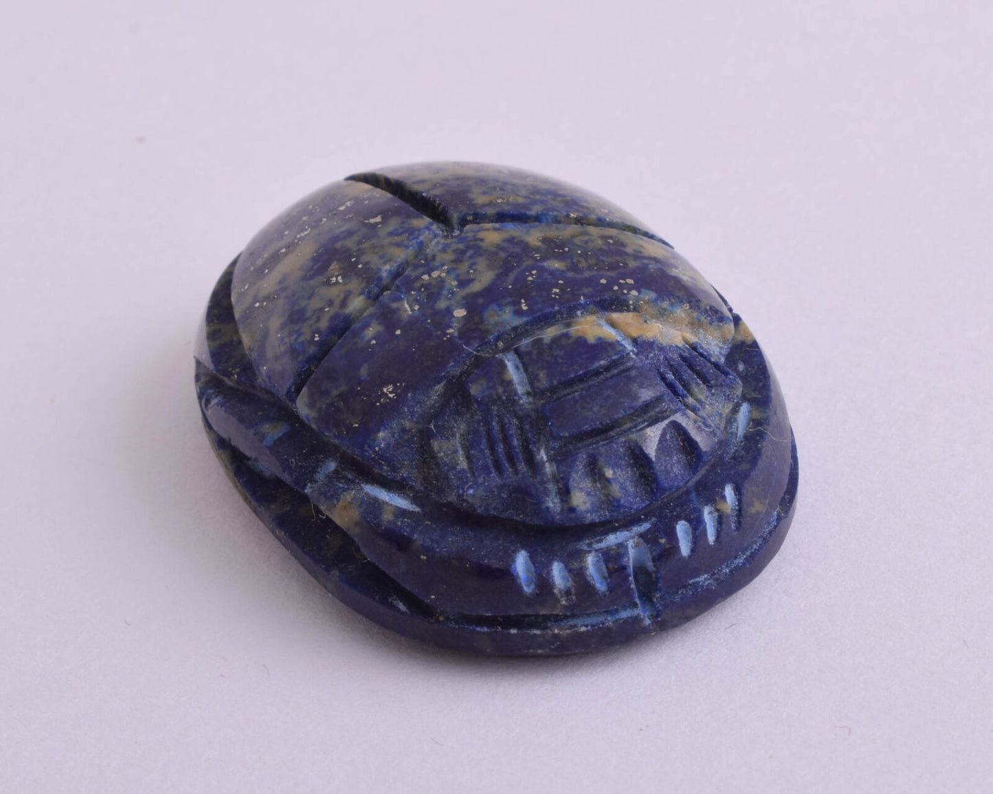 Egyptian Scarab-Hand Carved Egyptian Lapis Lazuli Scarab- 1.7" / 37 gram