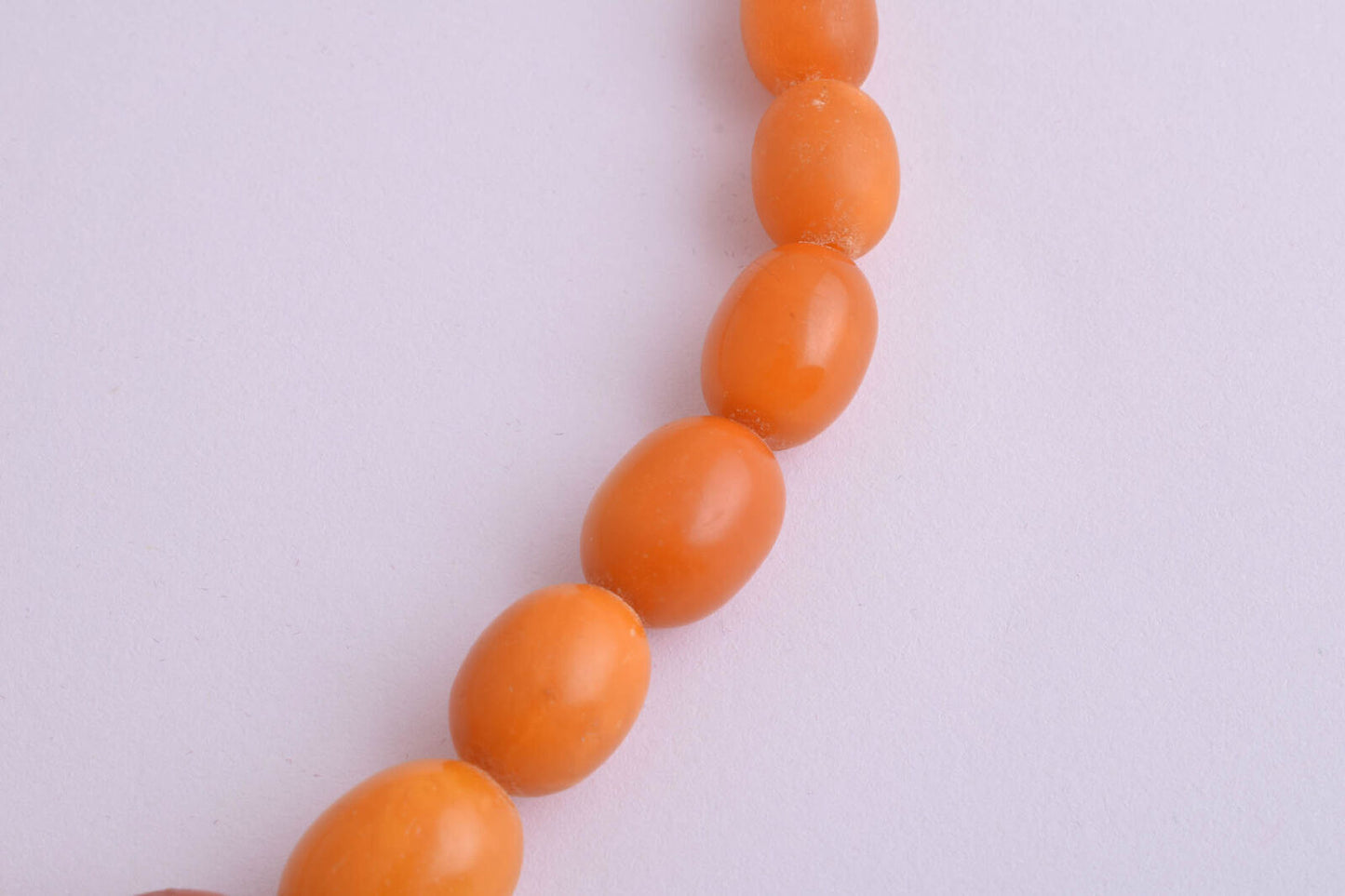 Antique genuine natural German Amber kahraman beads Necklace-Bernsteinkette