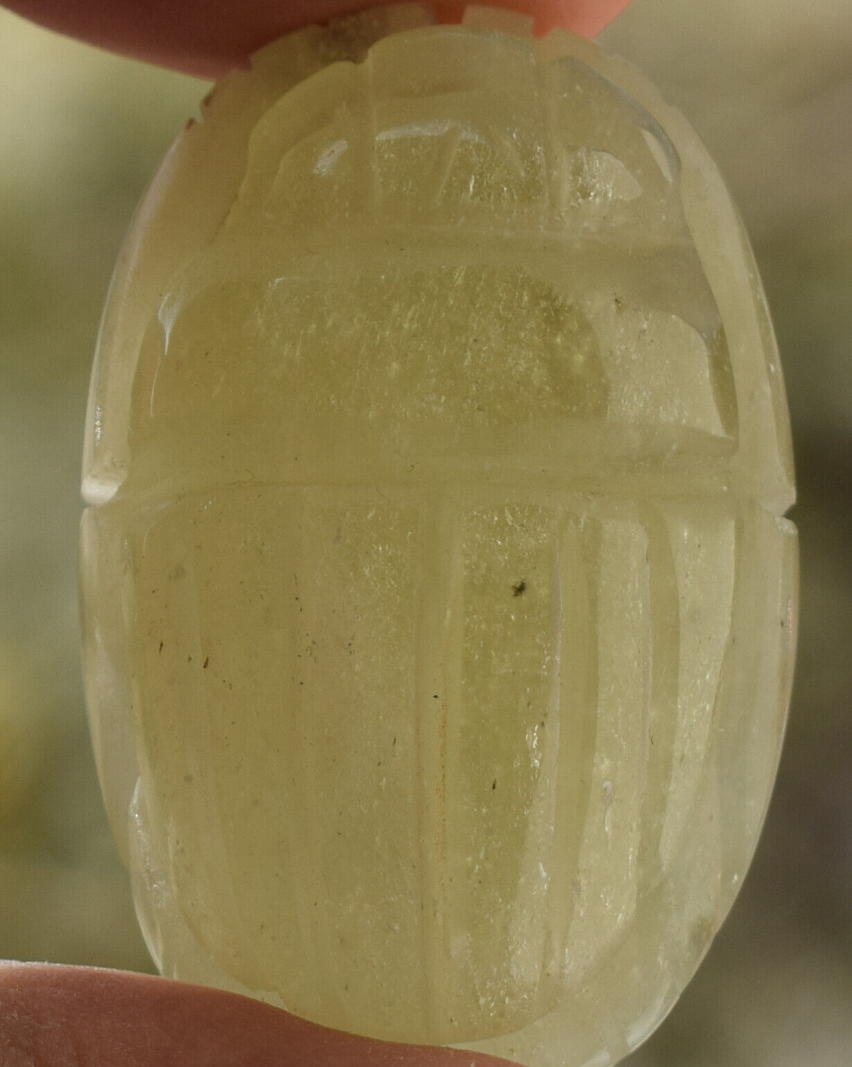 Libyan Desert Glass, Egyptian Scarab, Scarab Beetle, asteroids Impact- 145 Carat