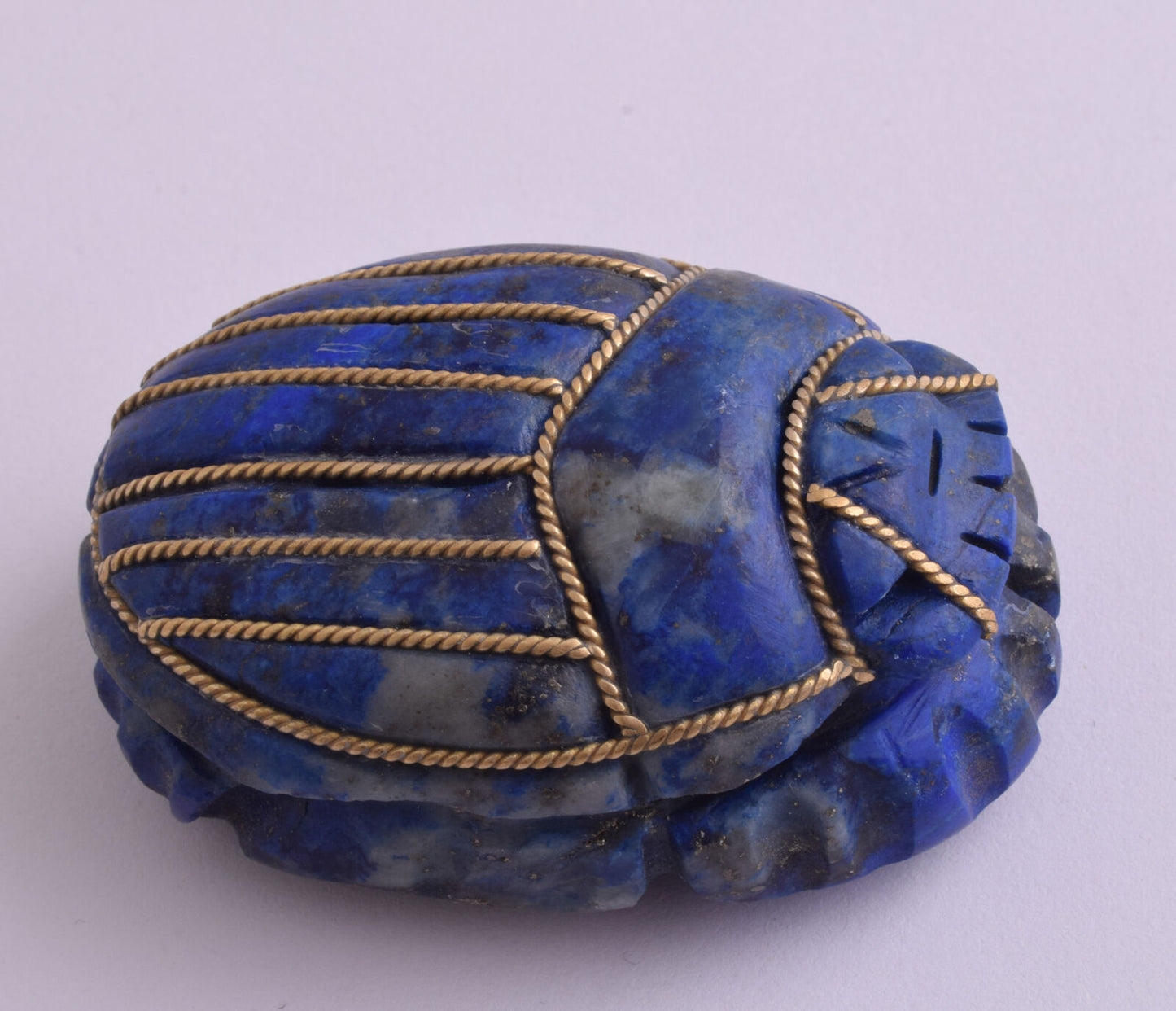 Egyptian Scarab-Hand Carved egyptian Lapis Lazuli SCARAB- 2.7" / 180 gram