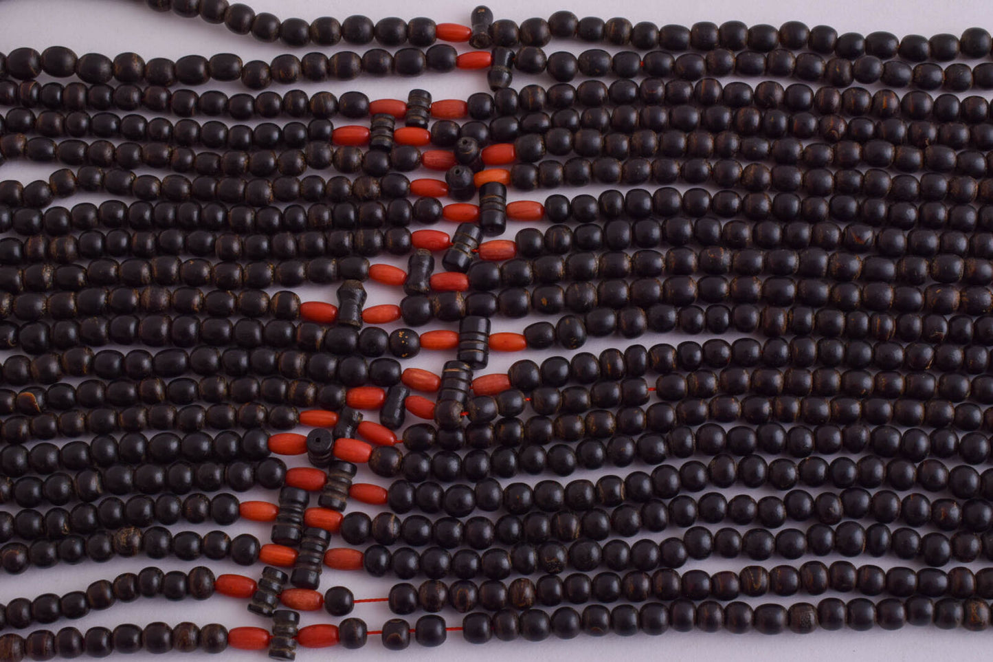 10 Prayer Beads-Antique black coral Yusr worry beads-komboloi-5mm beads