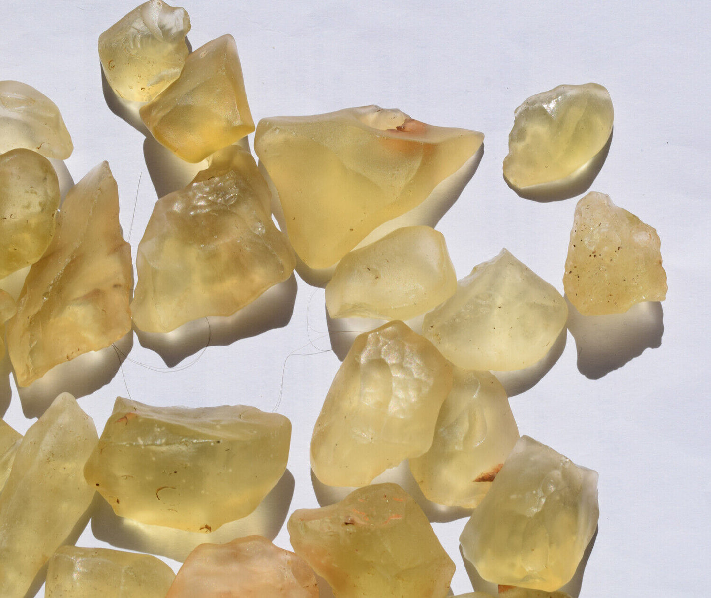 Libyan Desert glass lot-46 pieces- 480 grams- Meteorite Tektite-asteroid impact