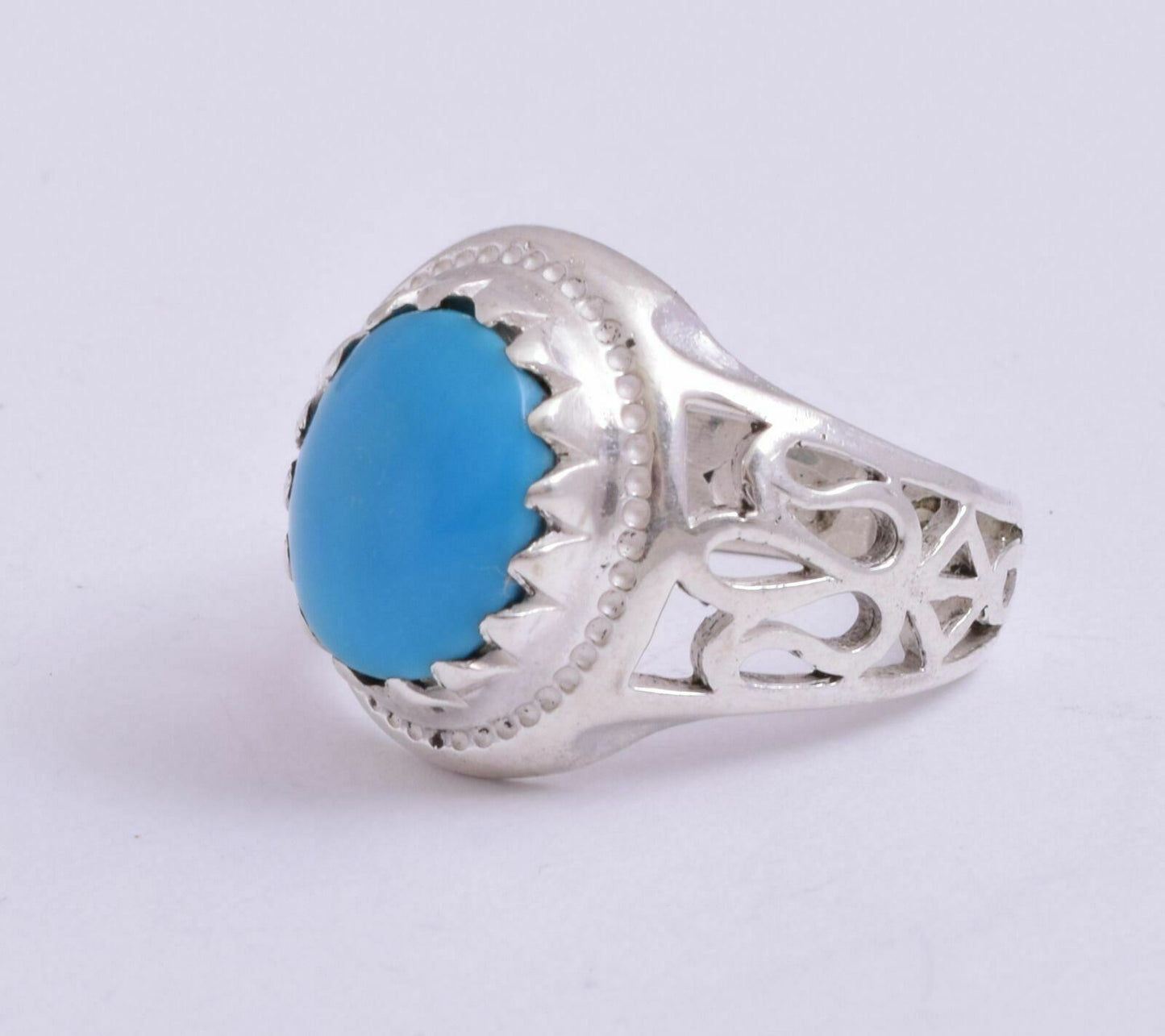 Egyptian Turquoise Sterling silver Men Ring-Middle Eastern