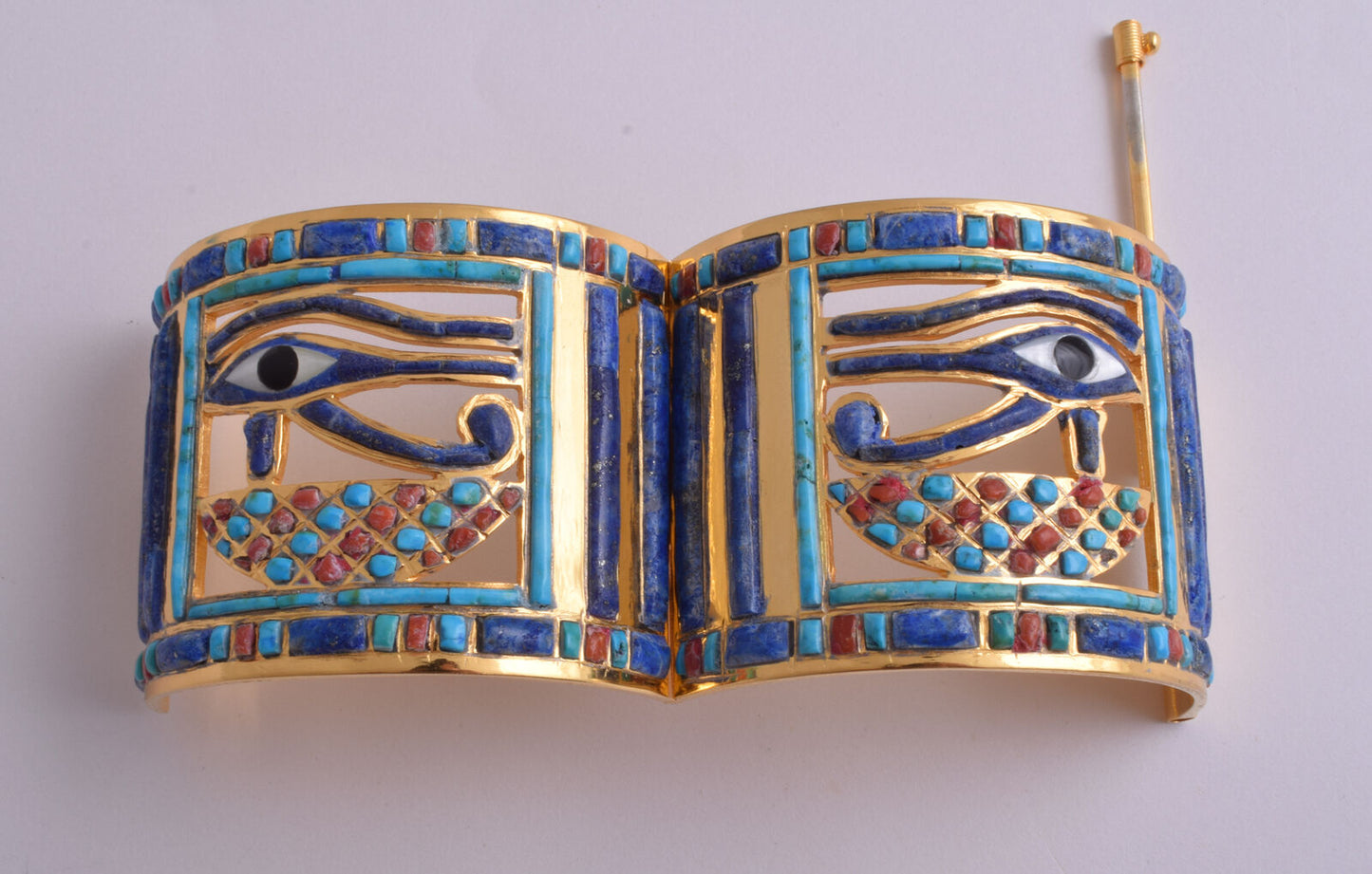 Eye of Horus Bracelet of King Tut-Egyptian Revival Bangle Bracelet-Tutankhamun