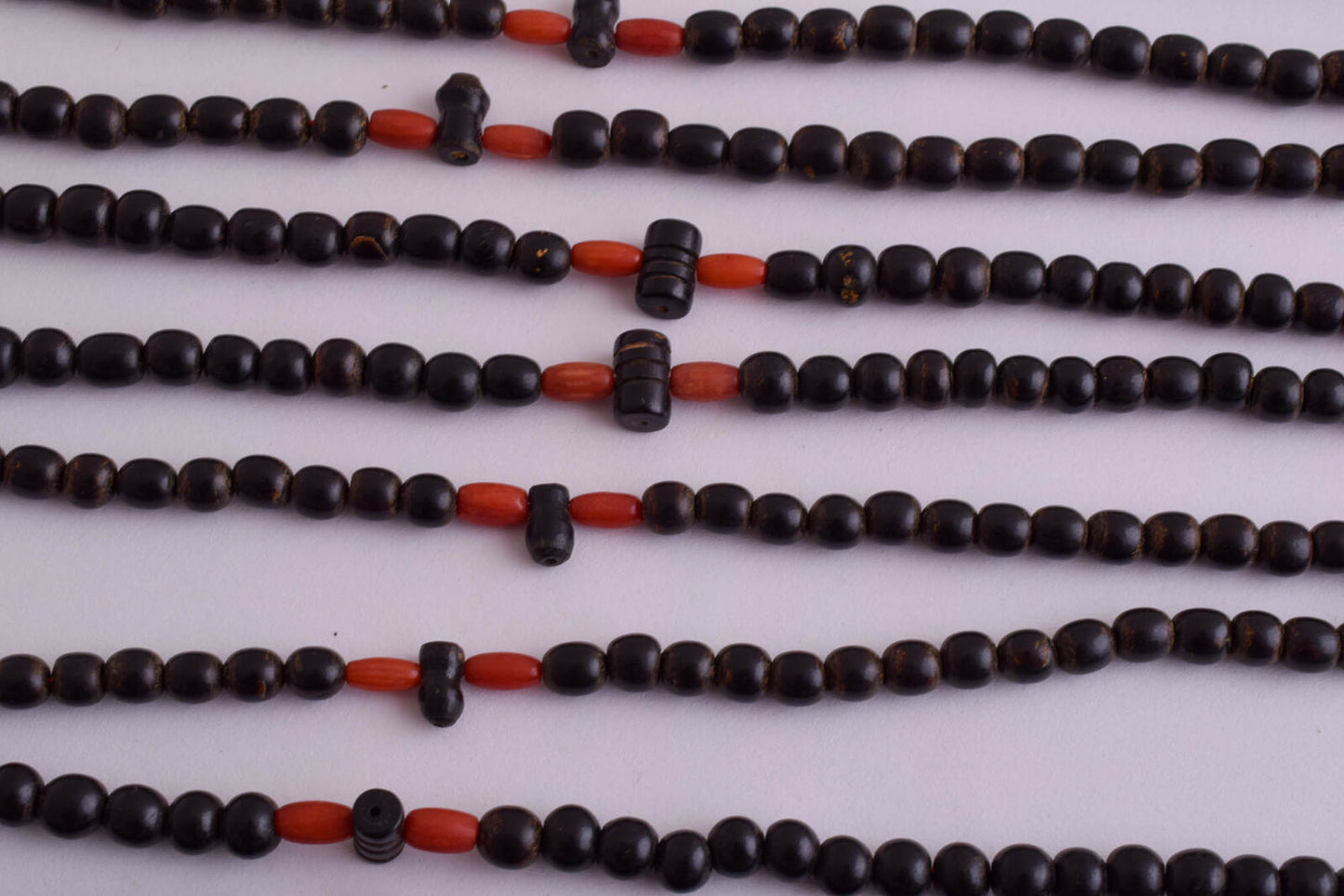 10 Prayer Beads-Antique black coral Yusr worry beads-komboloi-5mm beads