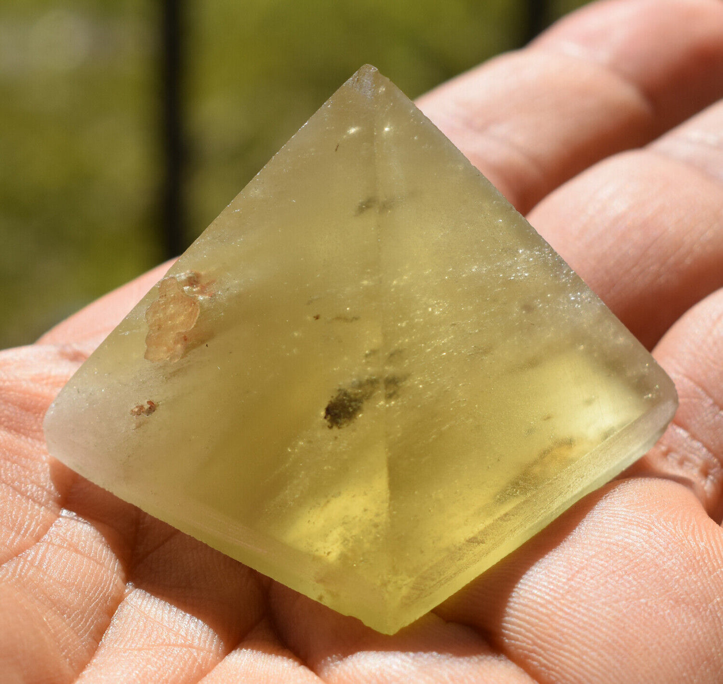 Libyan Desert Glass Pyramid-288 ct-Meteorite Tektite-asteroid impact