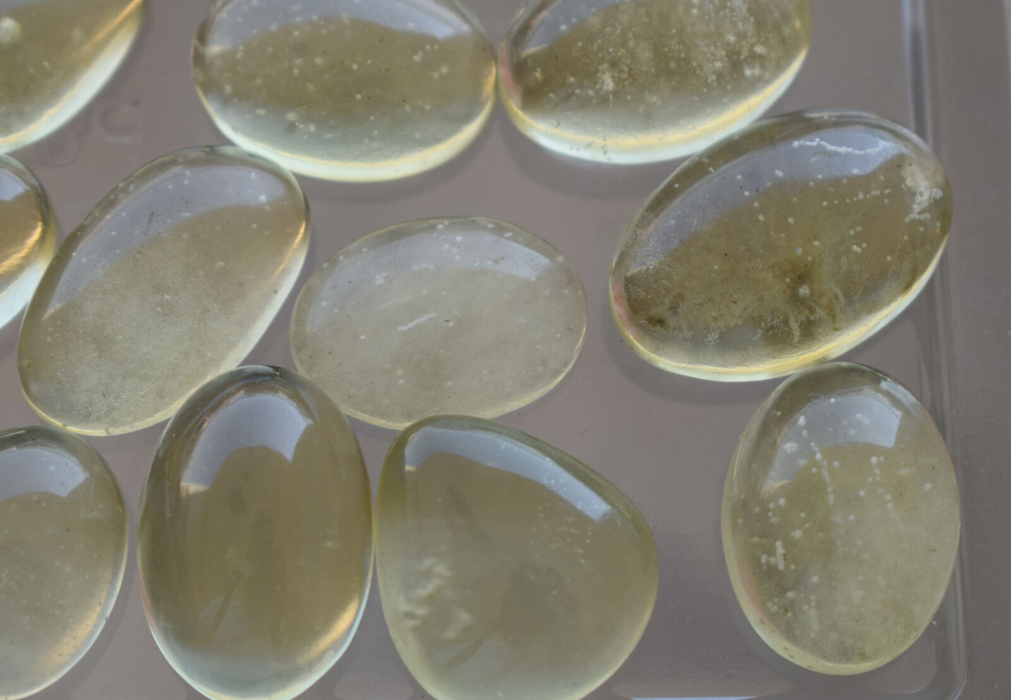 20 Libyan Desert glass Cabochon, desert glass from an asteroid impact- 336 Carat