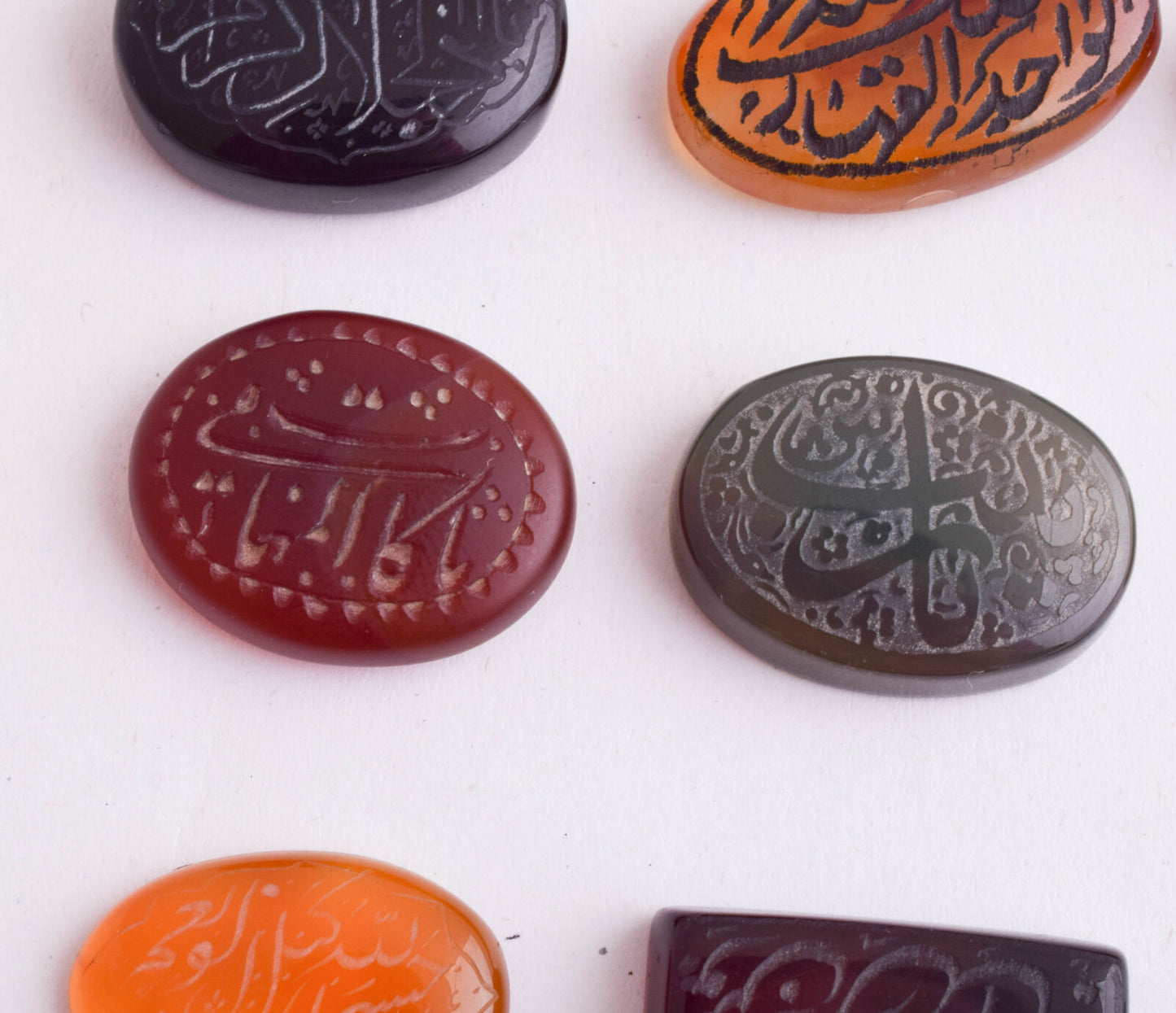 9 Yemeni Yemen kabdi agate aqeeq aqiq stones-Islamic-Middle Eastern