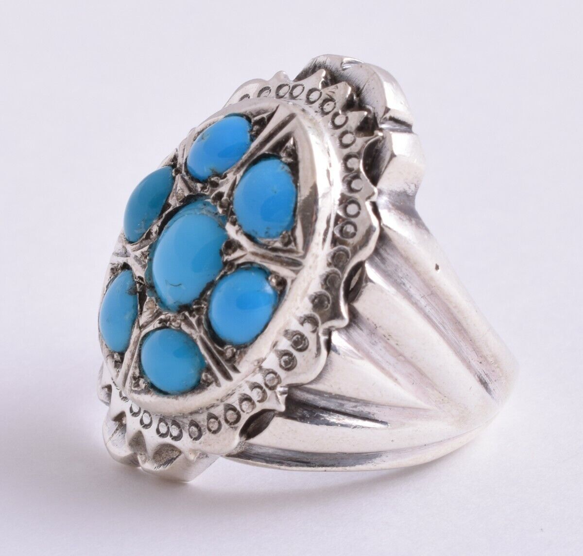 Egyptian Turquoise sterling silver Ring-Middle Eastern