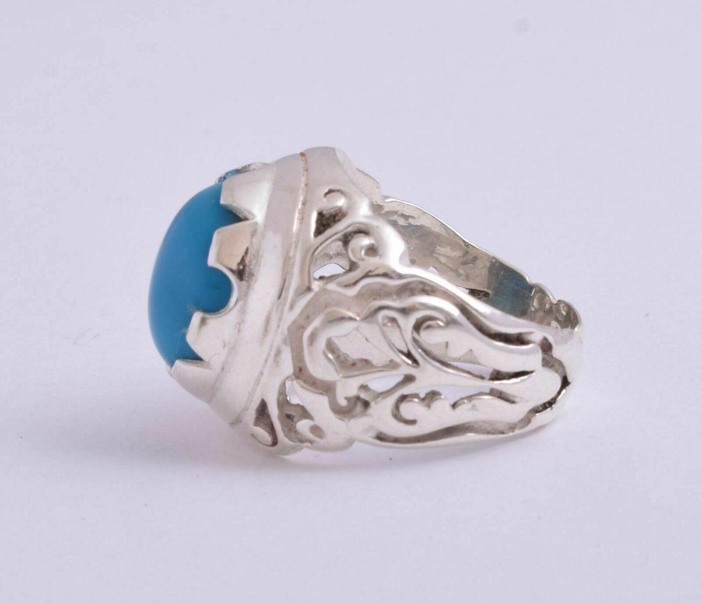 Egyptian Turquoise Sterling silver Men Ring-Middle Eastern