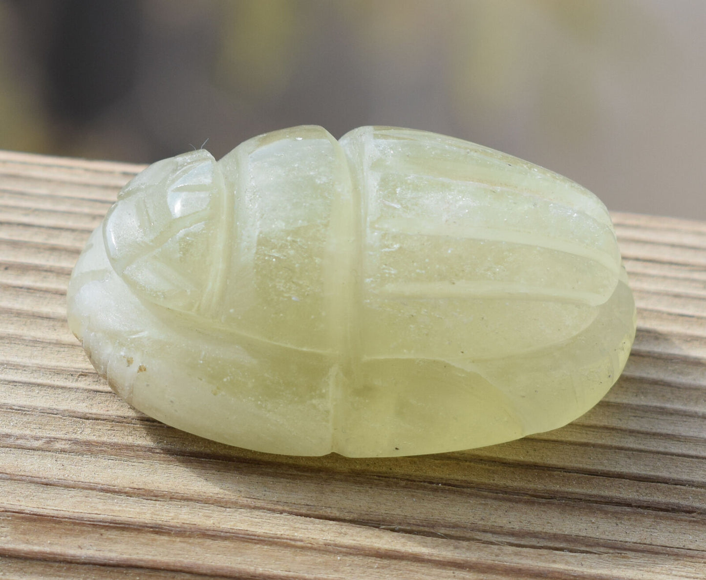 Libyan Desert Glass, Egyptian Scarab, Scarab Beetle, asteroids Impact- 145 Carat