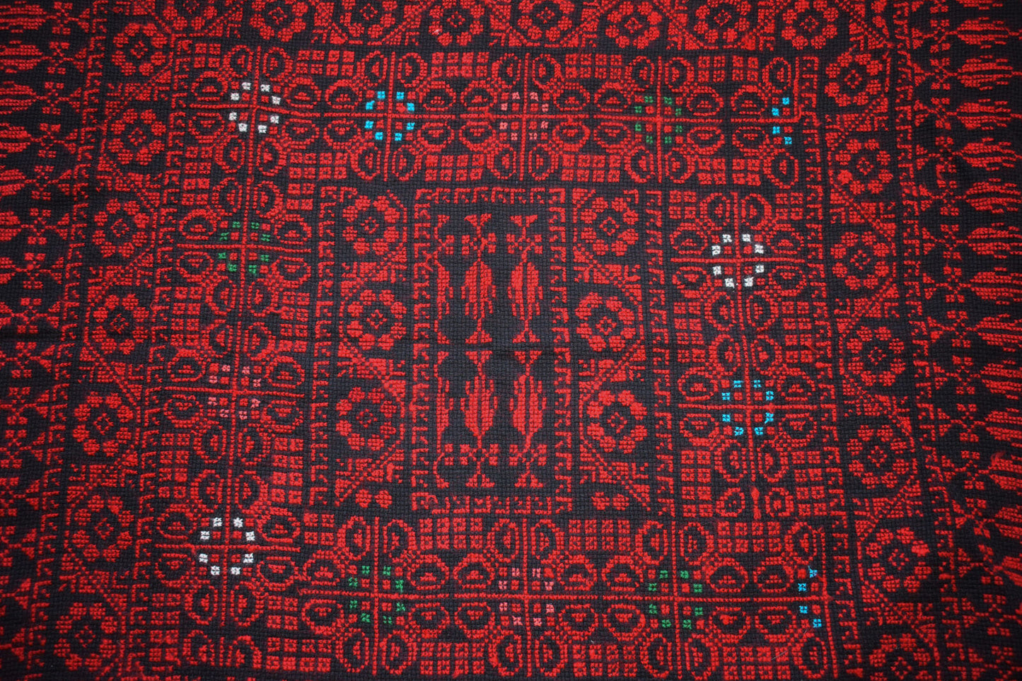 Egyptian Palestinian Bedouin Tablecloth-Hand Stitched embroidered  Tablecloth