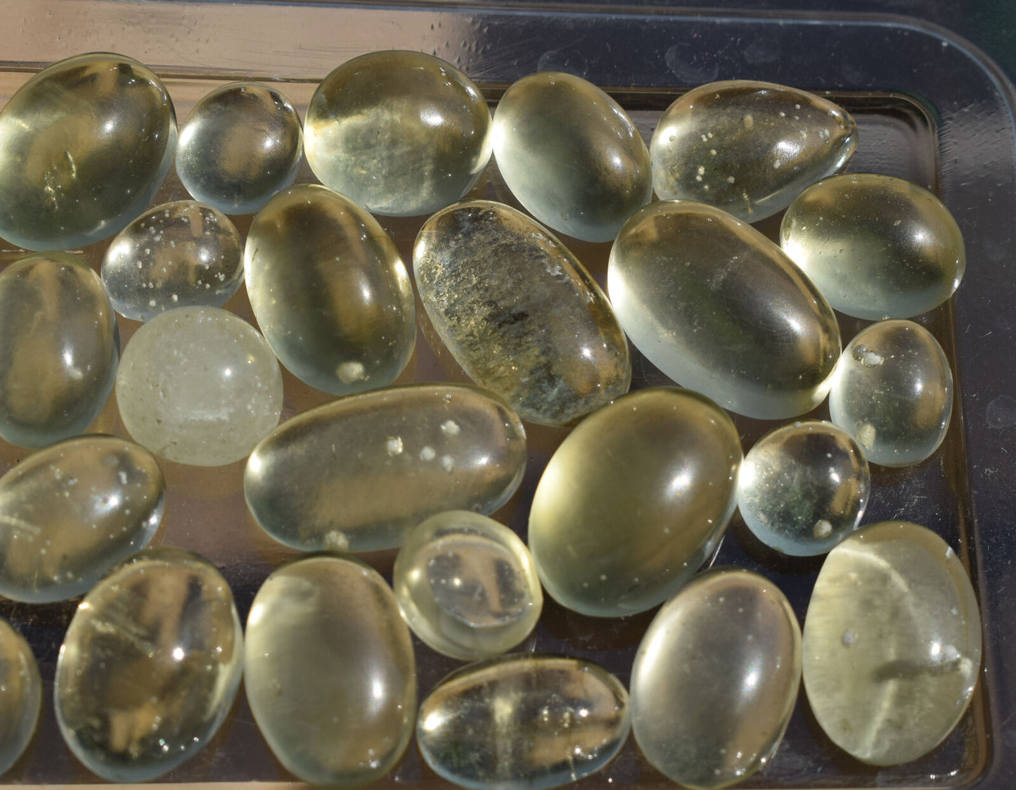 40 Libyan Desert glass Cabochon, desert glass from an asteroid impact- 318 Carat