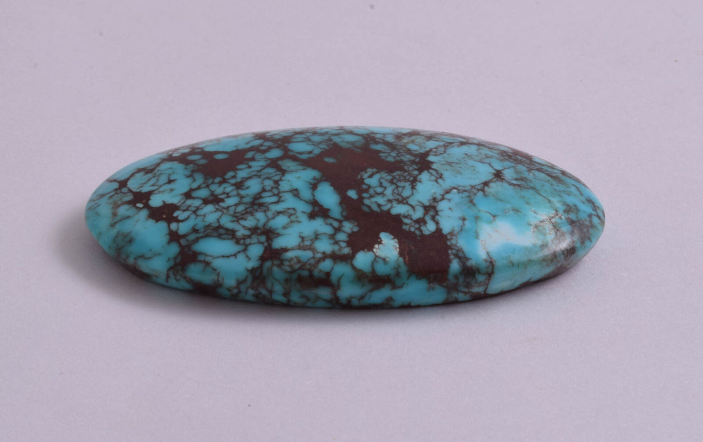 Egyptian Turquoise Cabochon/ Spiderweb Cab Cabochon stone 136 Carats/ 62mmX36mm