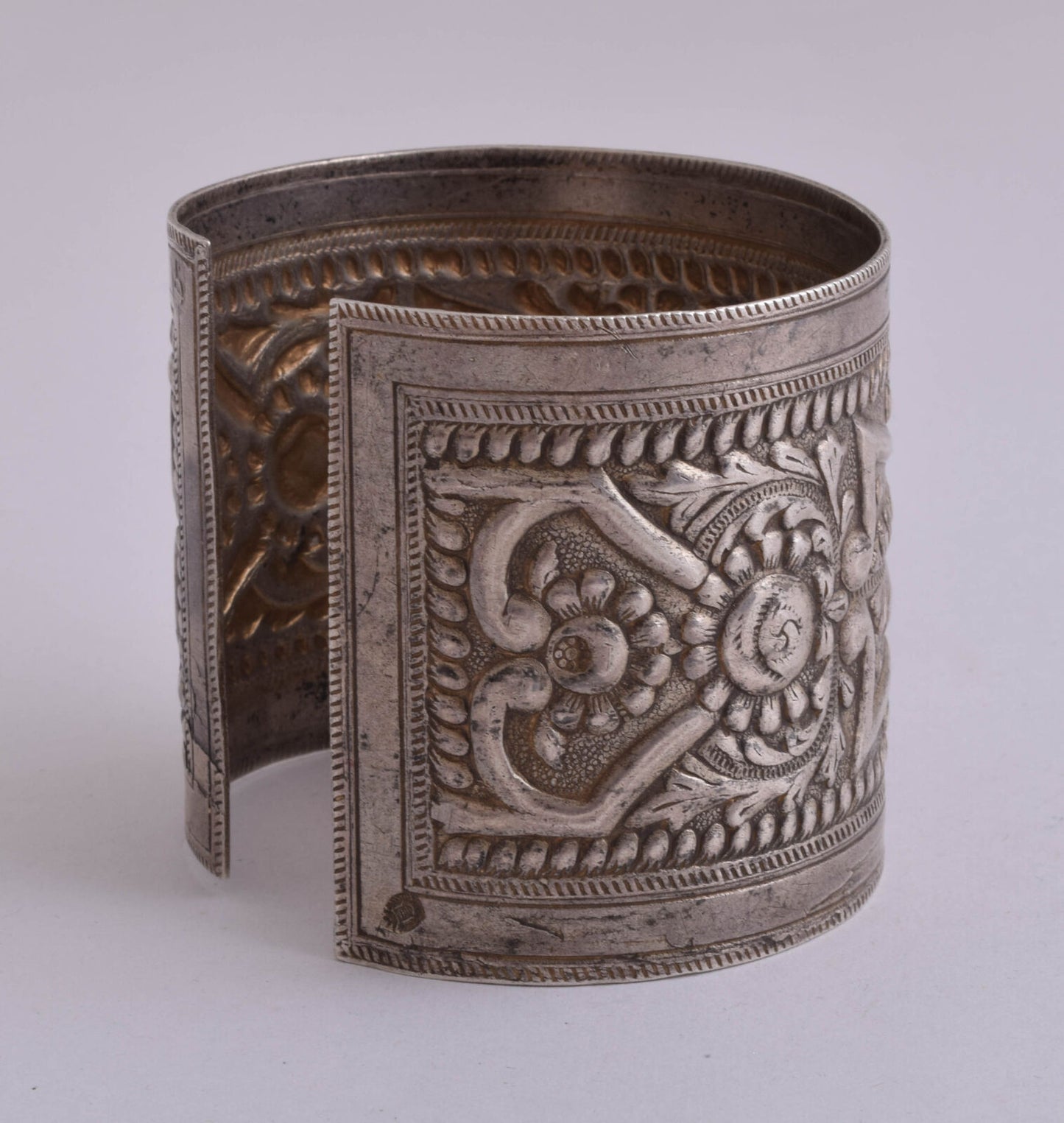 Vintage berber Bedouin silver bracelet Cuff-LIBYA