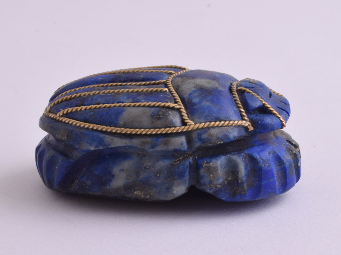 Egyptian Scarab-Hand Carved egyptian Lapis Lazuli SCARAB- 2.7" / 180 gram