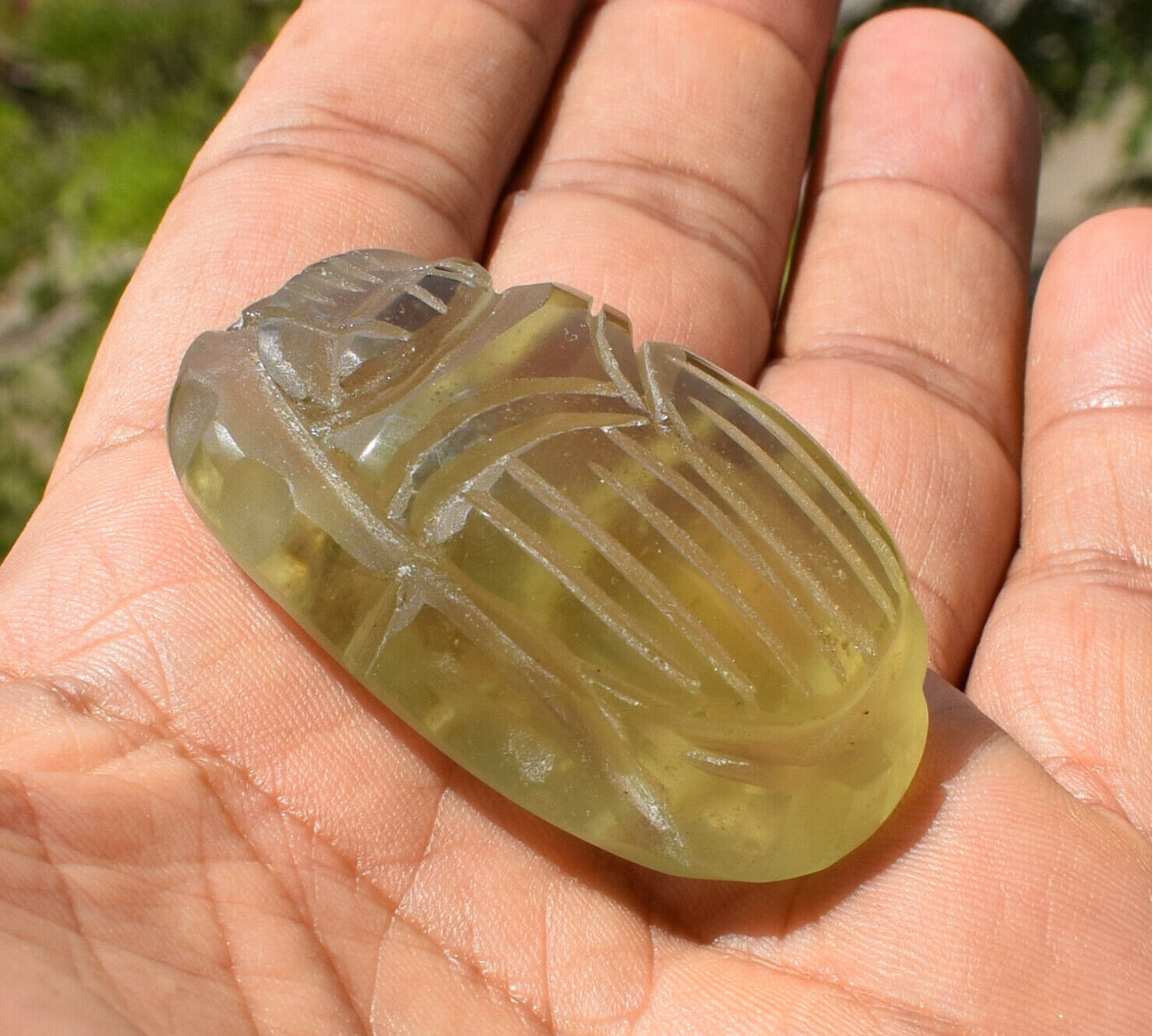 Libyan Desert Glass, Egyptian Scarab, Scarab Beetle, asteroids Impact, 240 Carat