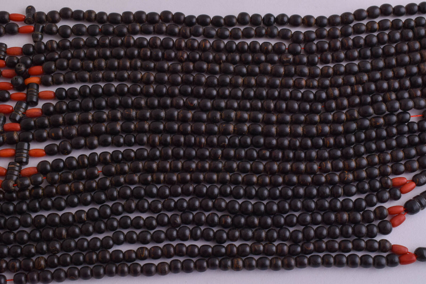 10 Prayer Beads-Antique black coral Yusr worry beads-komboloi-5mm beads