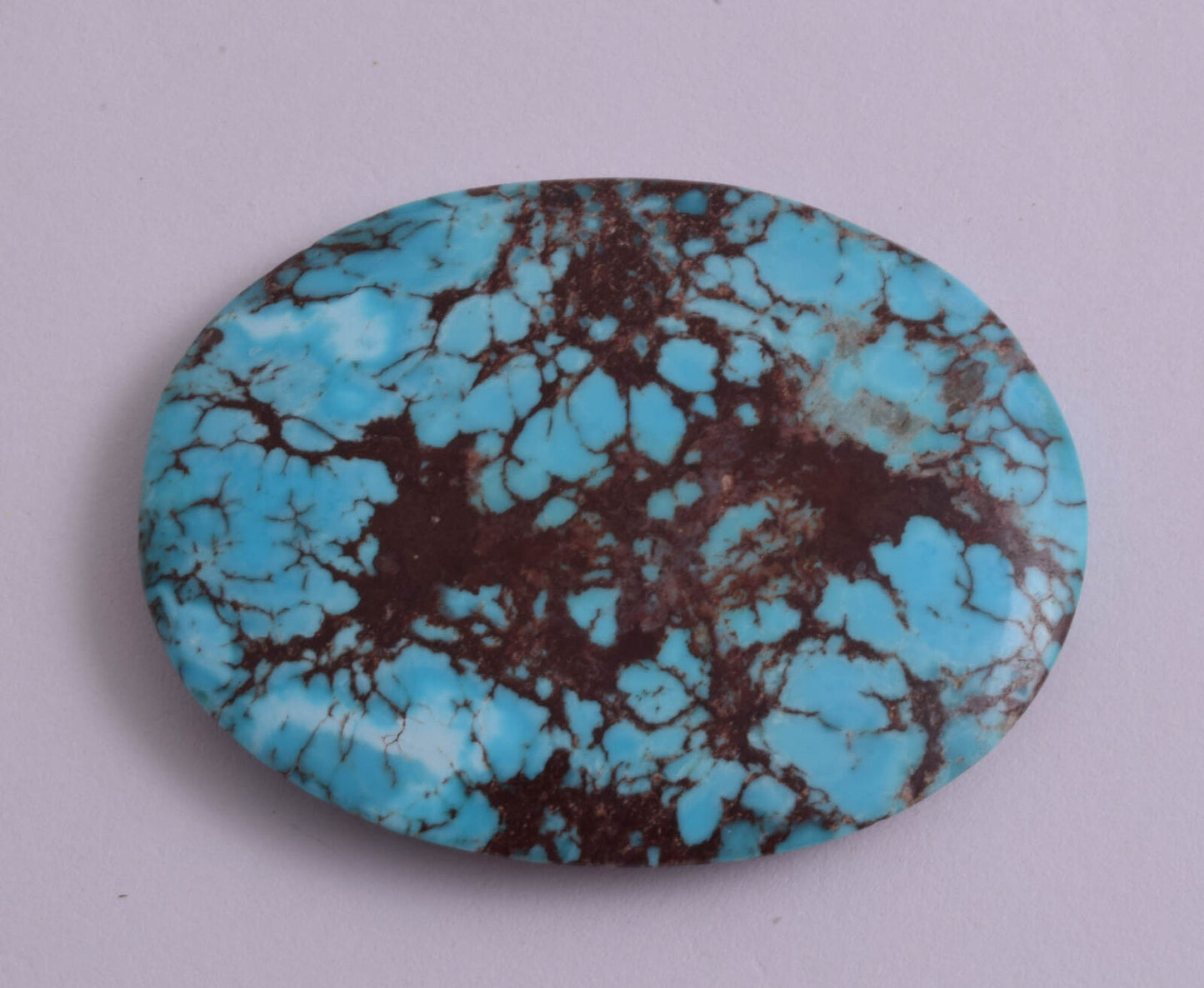 Egyptian Turquoise Cabochon/ Spiderweb Cab Cabochon stone 140 Carats/ 62mmX48mm