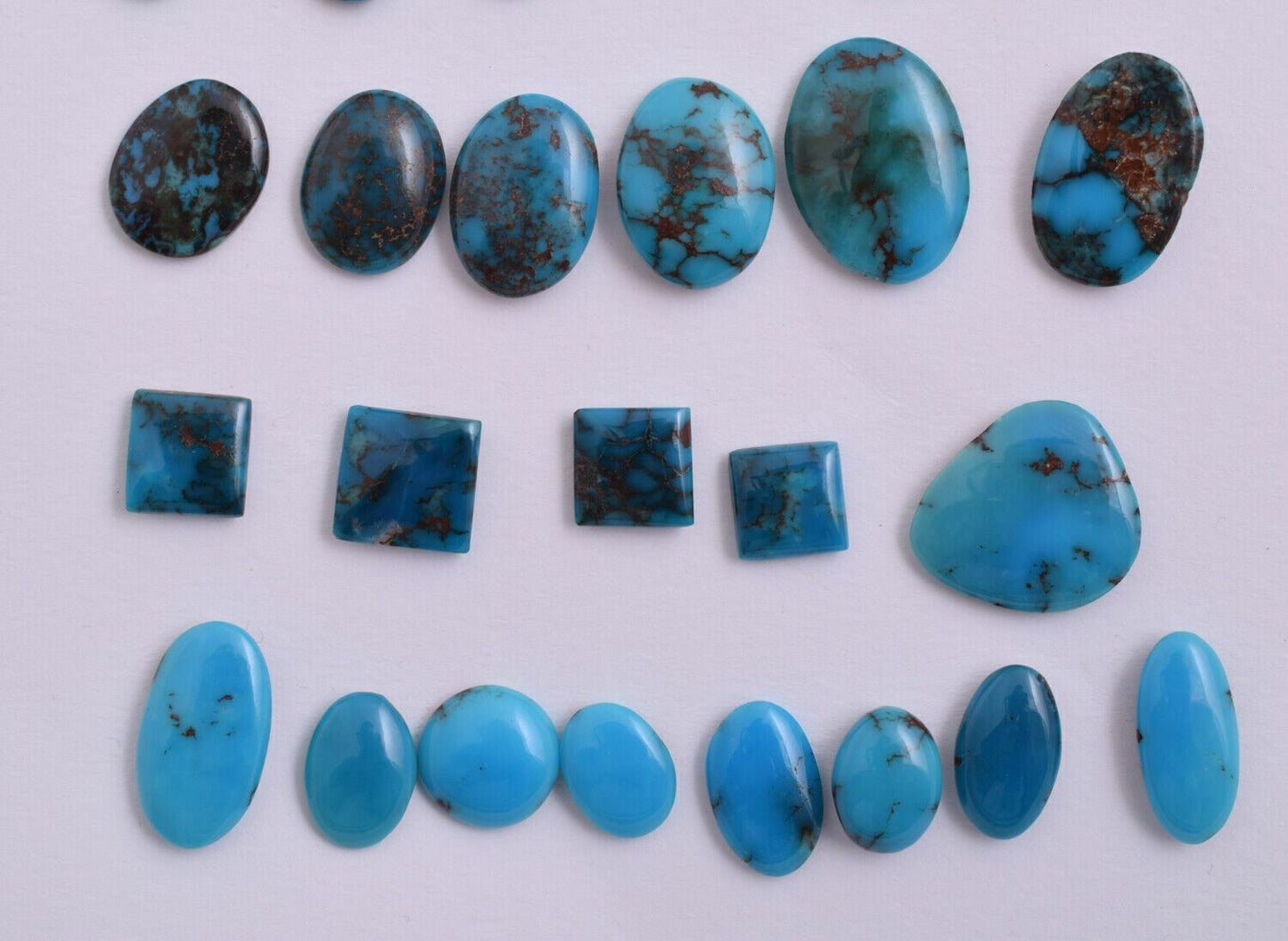 30 Egyptian Turquoise Cabochon/Spiderweb Cab Cabochon stone-189 Carats-WHOLESALE