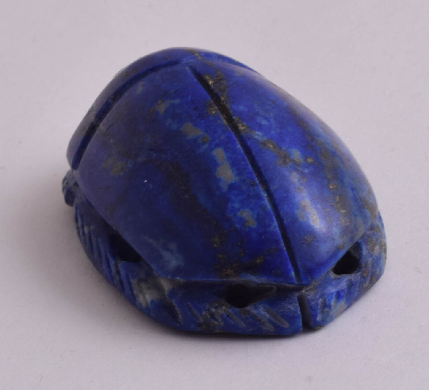 Egyptian Scarab-Carved Egyptian Lapis Lazuli Scarab- 2.3" /  76 gram