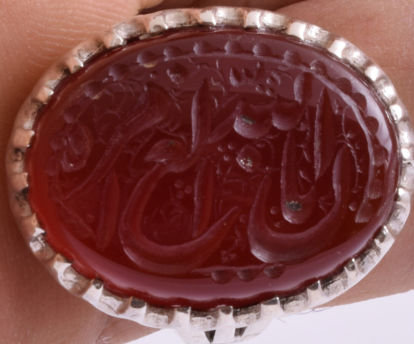 Islamic Yemeni Silver agate aqeeq aqiq men muslim ring -yemen عقيق