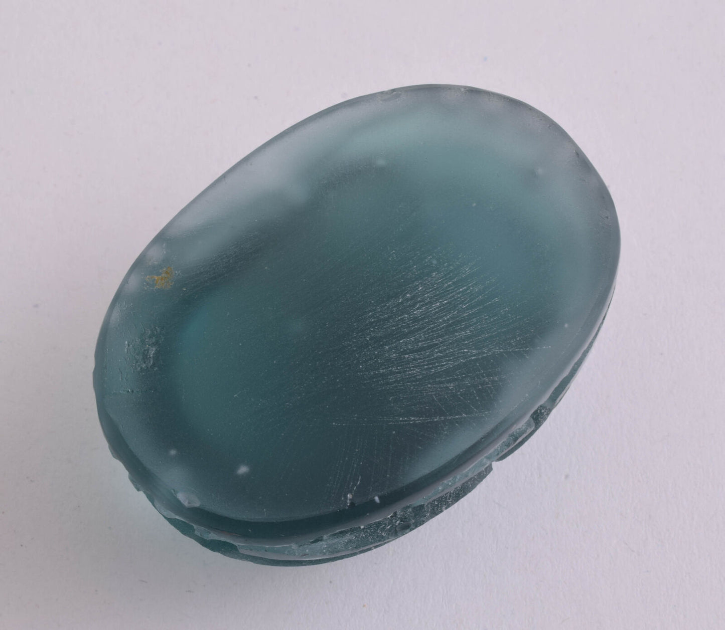 Obsidian Glass Egyptian Scarab, Volcanic Glass-Lava- Handcarved-113 gram