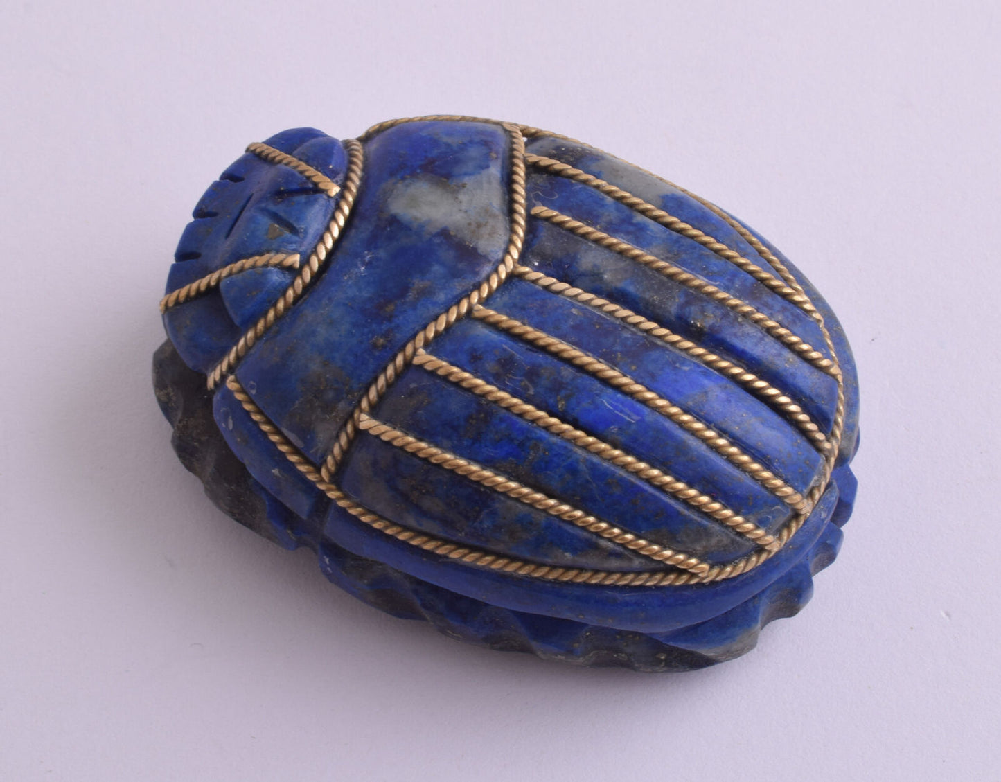 Egyptian Scarab-Hand Carved egyptian Lapis Lazuli SCARAB- 2.7" / 180 gram