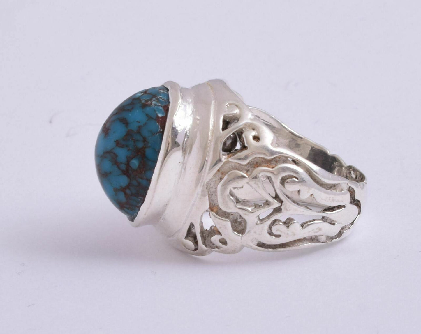 Egyptian Turquoise Sterling silver Men Ring-Middle Eastern