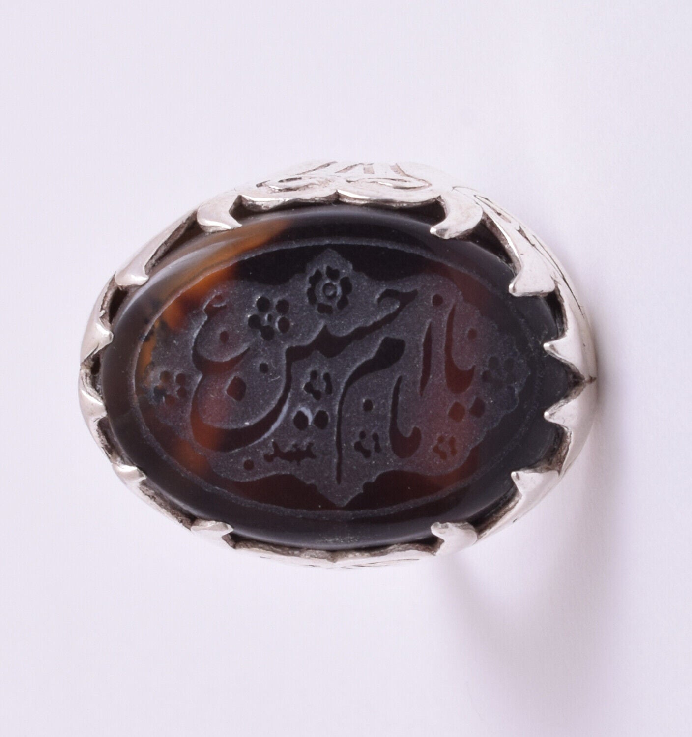 Islamic Yemeni Silver agate aqeeq aqiq men muslim ring -yemen عقيق