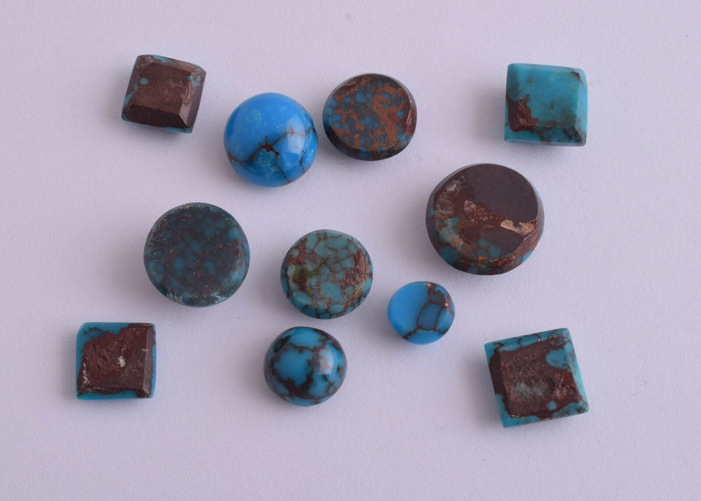 Egyptian Turquoise Cabochon/ 11 Cab Cabochon stone-89 Carats-Lot