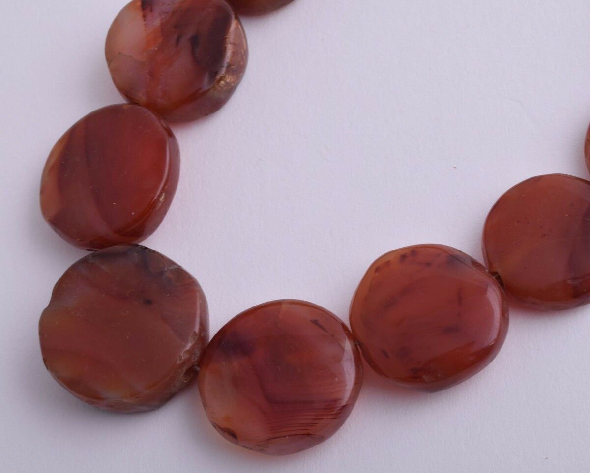 Vintage Old Carnelian Agate beads Necklace-trade beads strand-middle eastern