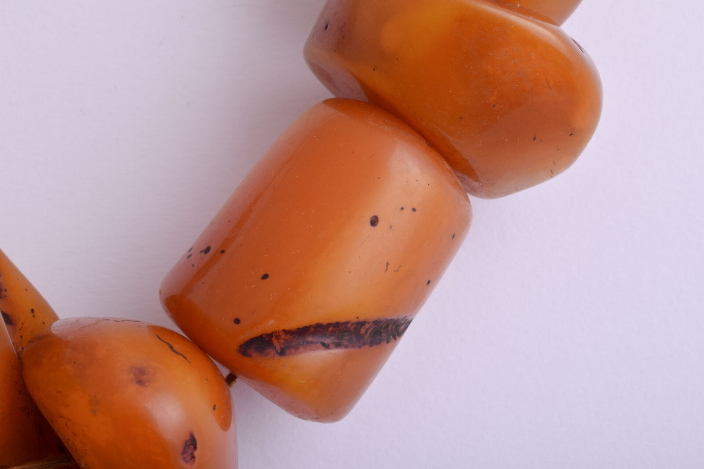 LARGE antique African Moroccan Amber Beads Strands-RESIN-FAUX amber- 570 gram