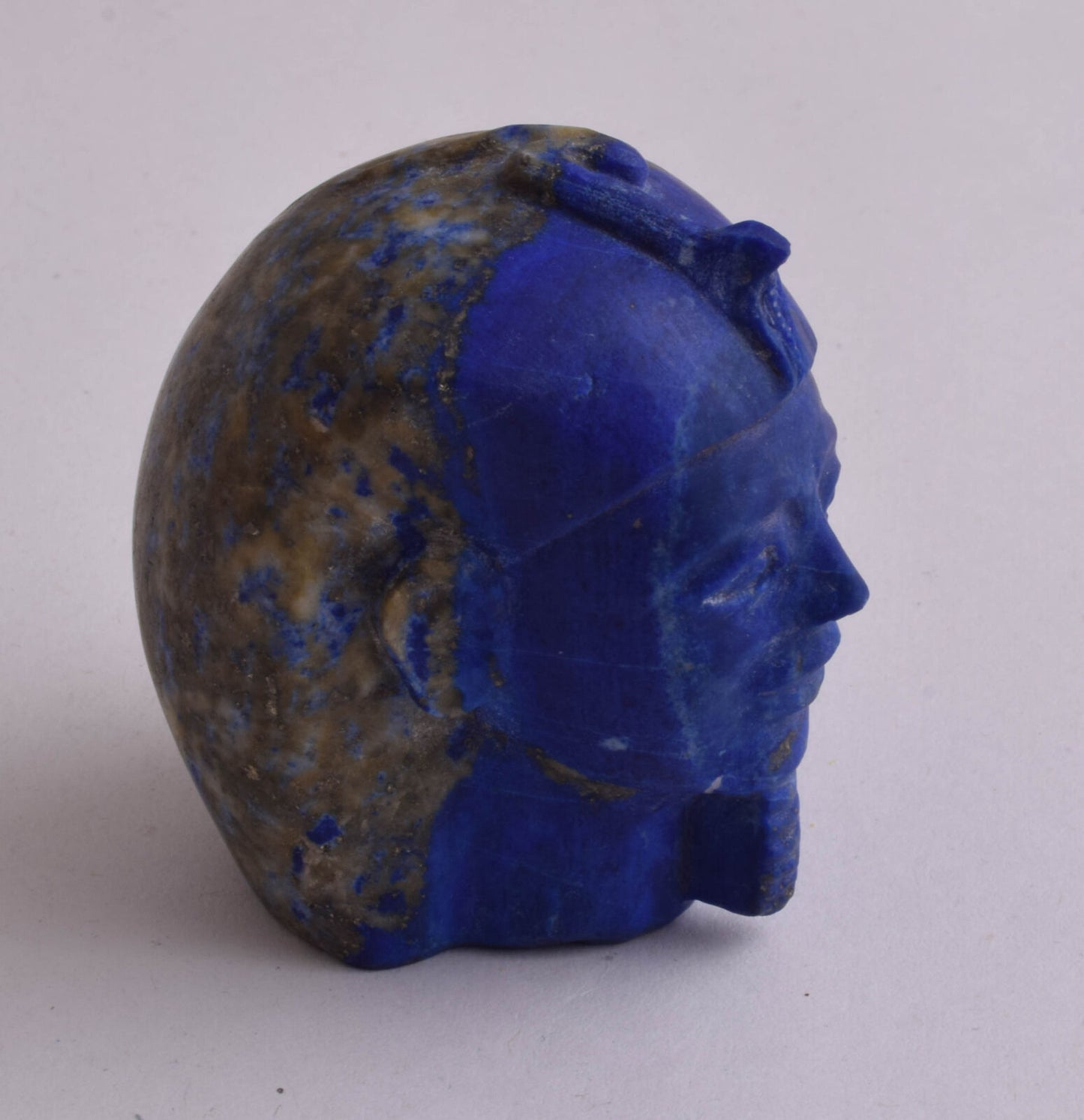 Egyptian Pharaoh King-Hand Carved Egyptian Lapis Lazuli- 194 grams