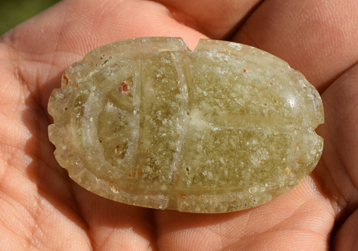 Libyan Desert Glass, Egyptian Scarab, Scarab Beetle, asteroids Impact, 89 Carat