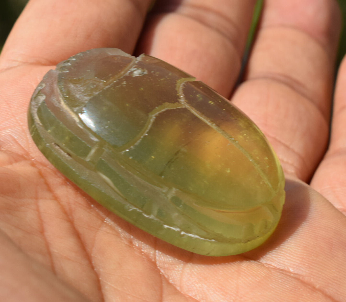 Libyan Desert Glass, Egyptian Scarab, Scarab Beetle, asteroids Impact, 187 Carat