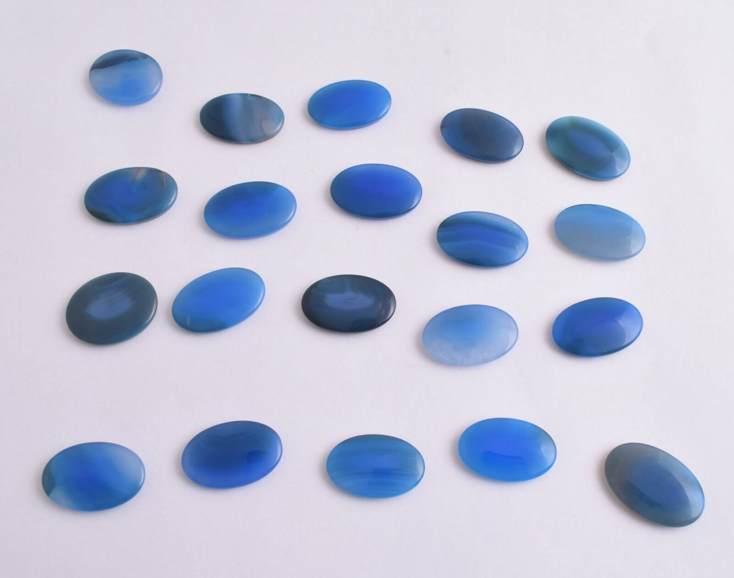 20 Blue-hand engraved yemen yemeni Agate Cabochon Cab beads-Islamic Koran Quran