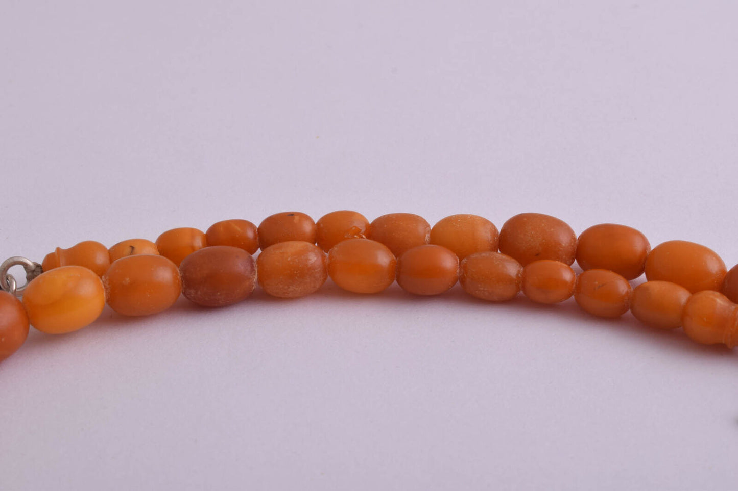 Antique genuine natural German Amber kahraman beads Necklace-Bernsteinkette