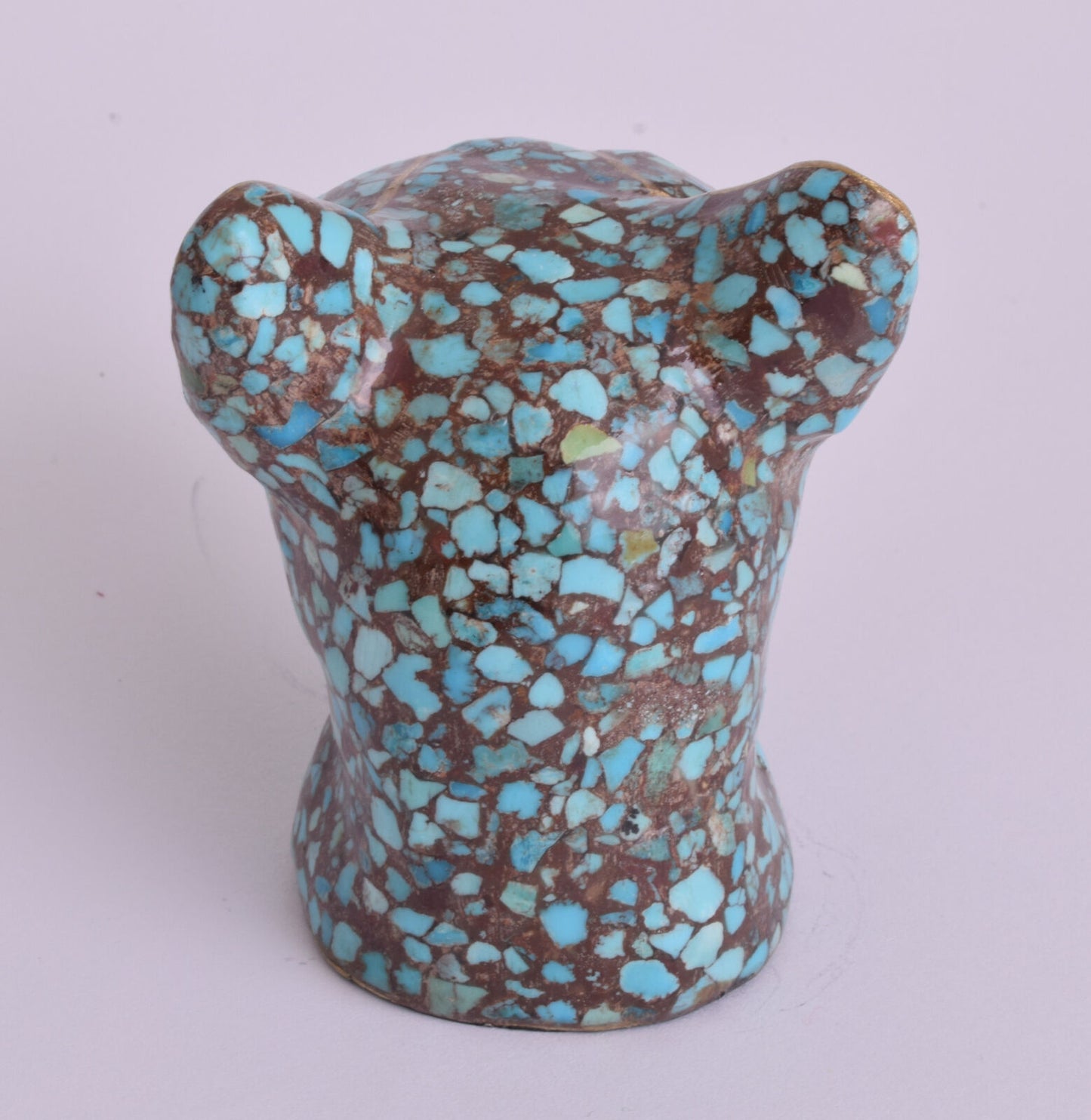 Egyptian Cat Bastet Statue-covered with Egyptian Turquoise-Decorative-Revival