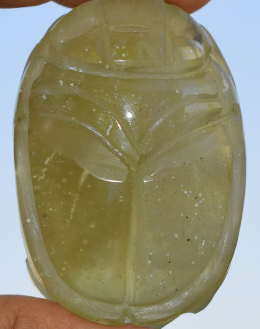 Libyan Desert Glass, Egyptian Scarab, Scarab Beetle, asteroids Impact, 305 Carat