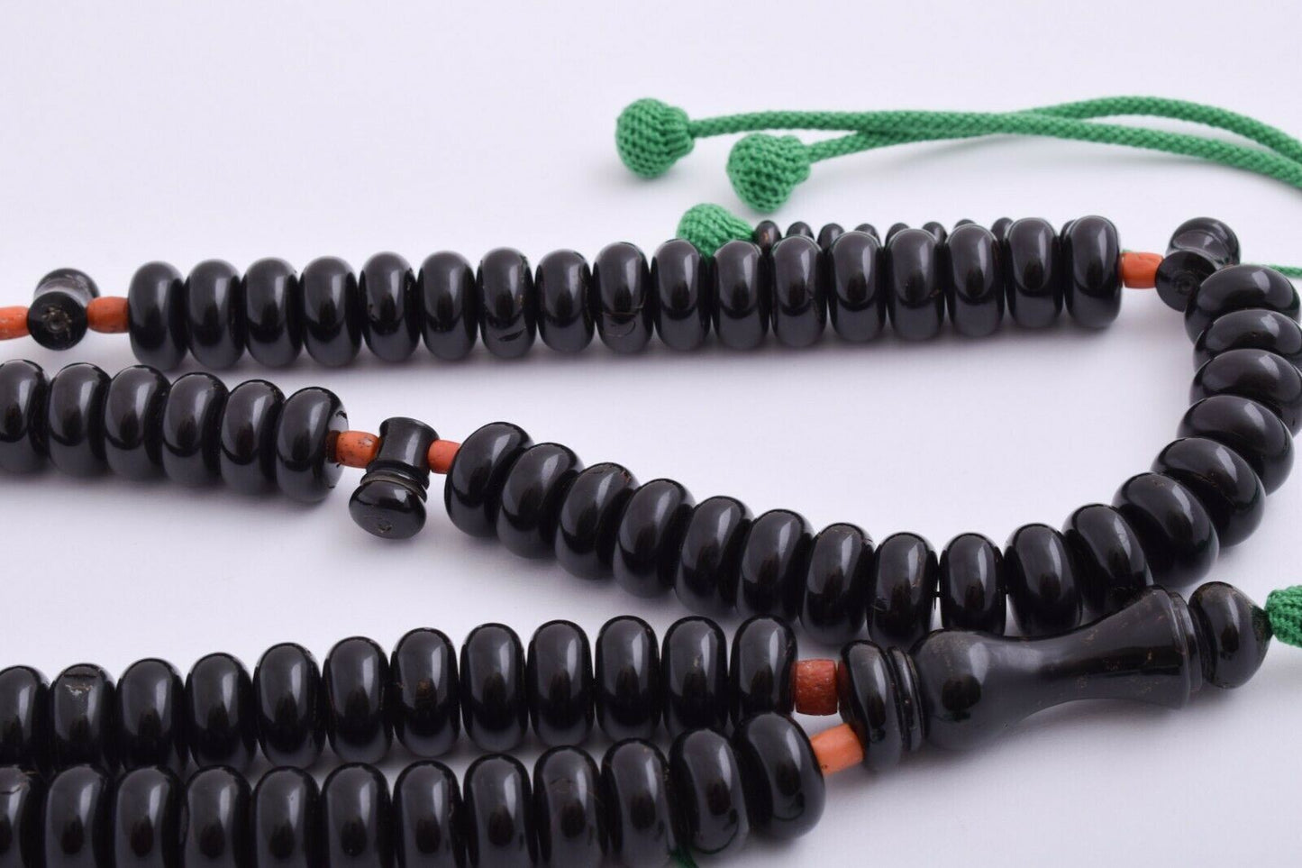 Prayer Beads- Black Coral-Yusr komboloi-Islamic Tasbih-سبحة يسر البحر الاحمر