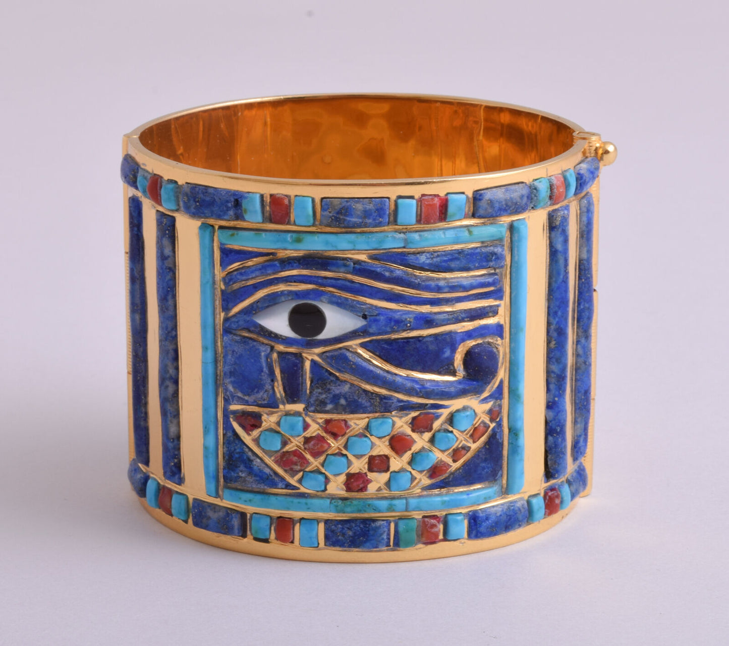 Eye of Horus Bracelet of King Tut-Egyptian Revival Bangle Bracelet-Tutankhamun